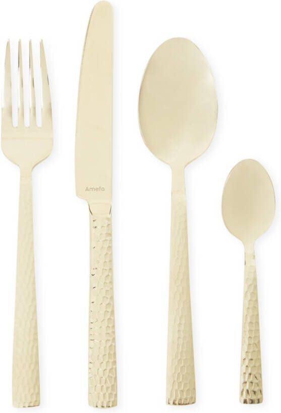 Xenos Bestekset Felicity champagnekleurig 24 delig 6 persoons