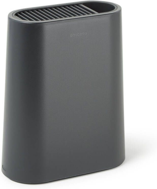Brabantia Profile Messenblok Met Keukengerei Houder, Universeel Dark Grey