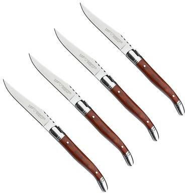 Diamant Sabatier Steakmessenset 4 Delig RVS & Pakkahout