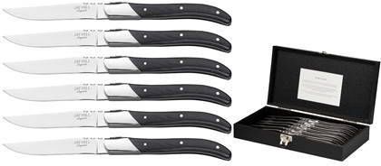 Jay Hill Steakmessen Laguiole Zwart 6 Stuks