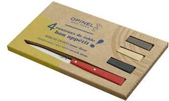 Opinel N°125 Bon Appétit Loft Tafelmessenset 4 delig Multicolor