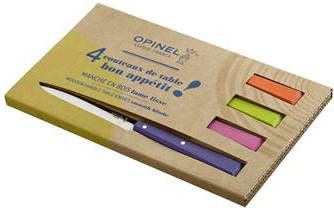 Opinel N°125 Bon Appétit Pop Tafelmessenset 4 delig Multicolor