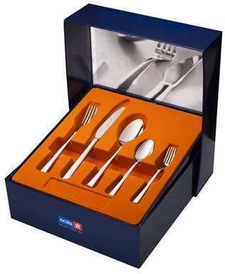 Sola Palermo Bestekset 12 Persoons 100 Delig Zilverwit Edelstaal 18/10 Hoogwaardig Rvs