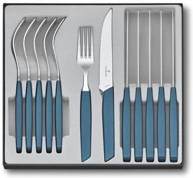 Victorinox Bestekset Swiss Modern 12 delig Pastel Blauw RVS/PP