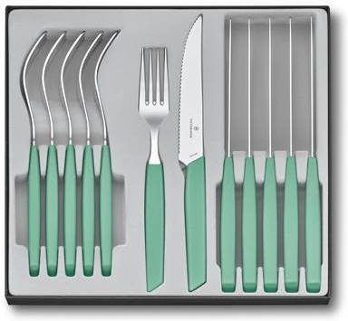 Victorinox Bestekset Swiss Modern 12 delig Pastel Groen RVS/PP