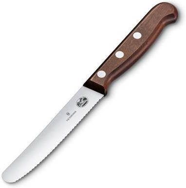Victorinox Wood tafel -/tomatenmes 11cm gekarteld rvs/esdoornhout
