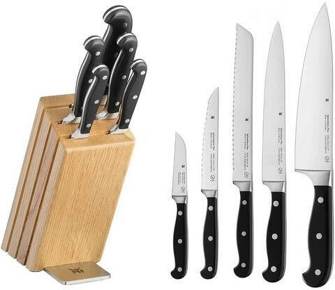 WMF Messenblok Spitzenklasse Plus Lemmeten van speciaal messenstaal(set, 6 delig )