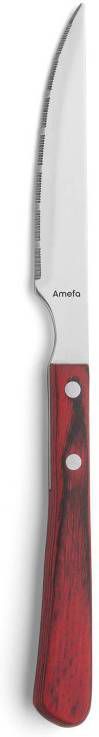 Amefa Brasero Steakmes Hout Set van 6