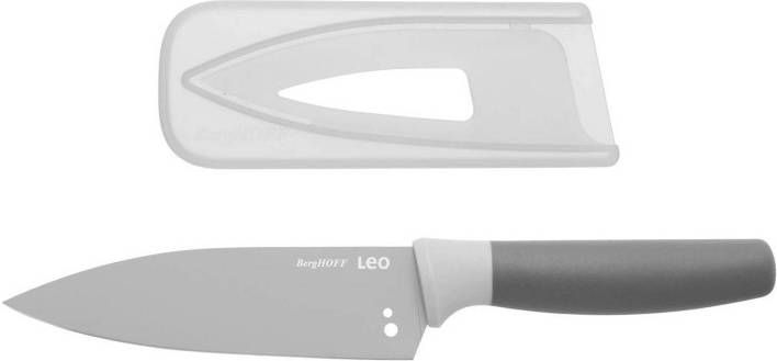 BergHOFF Koksmes Met Kruidenstripper 14 Cm, Grijs Roestvrij Staal Leo Line