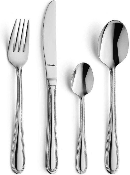 Amefa Bestekset Pearl zilverkleurig 24 delig 6 persoons